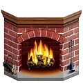 Beistle Brick Fireplace Stand Up Cutouts, 2/Pack (22030)