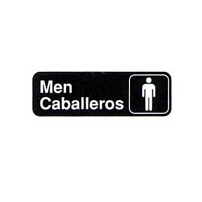 Tablecraft 394566, "Men/Caballeros" Sign