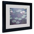 Trademark Fine Art Pink Lilies 1897-1899 11 x 14 Black Frame Art