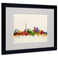 Trademark Fine Art Toronto, Canada 16 x 20 Black Frame Art