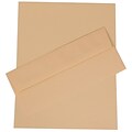 JAM Paper® #10 Business Stationery Set, 4.125 x 9.5, Husk Tan Recycled, 100/Pack (303024432)