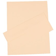 JAM Paper® #10 Business Stationery Set, 4.125 x 9.5, Strathmore Ivory Wove, 100/Pack (303024439)