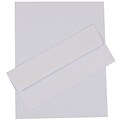 JAM Paper® #10 Business Stationery Set, 4.125 x 9.5, Baby Blue, 50/Pack (303024445)