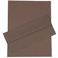 JAM Paper® #10 Business Stationery Set, 4.125 x 9.5, Dark Grey, 50/Pack (303024448)