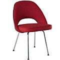 Modway Cordelia 33H Tweed Fabric Dining Side Chair, Red