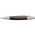 Faber-Castell E-Motion Ballpoint Pen, Pearwood/Chrome Black