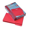 Smead® Legal 1/3 Cut File Folder With 3/4 Expansion; Red, 100/Box