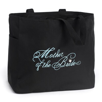 HBH™ 12 x 6 1/2 x 14  Mother Of The Bride Tote Bag, Black