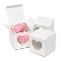 HBH™ Heart-Shaped Window Favor Boxes, White