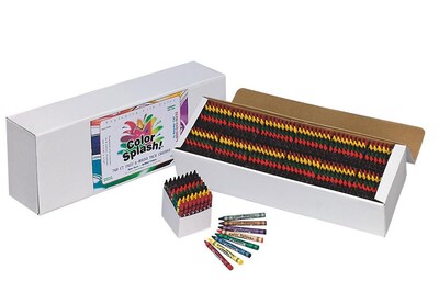 Color Splash® Crayons Plus Pack, 768/Box