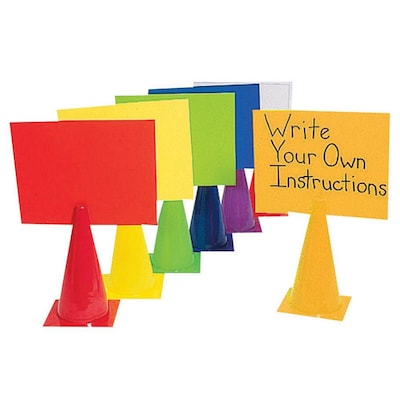 S&S® 15 2-in-1 Message Cone, 6/Set