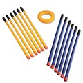 S&S® 30 Ring Hockey Game Set, Blue/Yellow