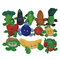 S&S® Fruit and Veggie Plush Bean Bag Characters, 12/Set