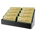 Deflect-o® Sustainable Office™ Recycled Business Card Holder With 8 Compartment; Black
