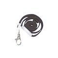 Advantus 36 Deluxe Safety Lanyard With Lobster Claw Hook, Black, 24/Box (AVT75421)