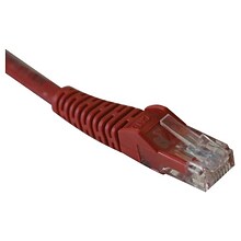 Tripp Lite 10 Cat6 RJ45/RJ45 Snagless Molded Patch Cable; Red