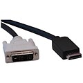 Tripp Lite 6 M/M DisplayPort to DVI Single link Adapter Cable; Black