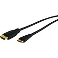 Comprehensive® Standard Series 6 High Speed HDMI A to Mini HDMI C Male Cable; Black