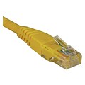 Tripp Lite® 50 Cat5e RJ45 Male/Male 350MHz Molded Patch Cable; Yellow