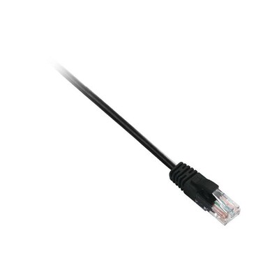 V7® 7 Cat5e RJ45 Snagless 350 MHz Molded Networking Patch Cable; Black