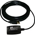 CP Technologies ClearLinks 16 USB 2.0 A/A Male/Female Extension Cable; Black