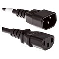 Unirise 6 IEC C13 Female to IEC C14 High End Data Center Rated Power Cord; Black