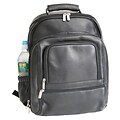 Royce Leather Deluxe Vaquetta Nappa Laptop Backpack, Black