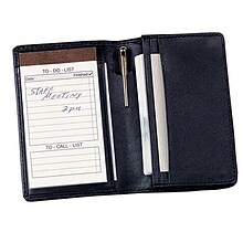 Royce Leather Note Jotter Organizer, Blue