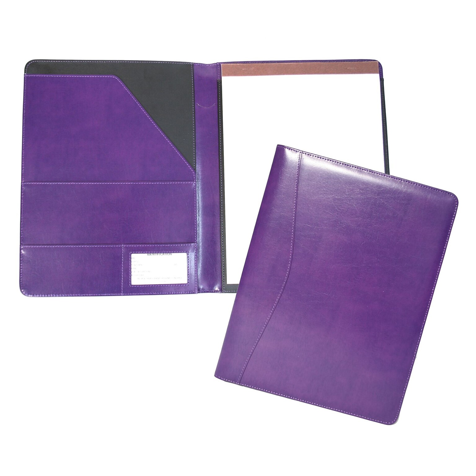 Royce Leather Aristo Padfolio, Plum