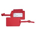 Royce Leather Luggage Tag, Red