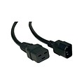 Tripp Lite 6 IEC-320-C19 to IEC-320-C14 Heavy Duty Power Cord; Black