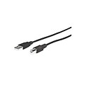 Comprehensive® Standard Series 6 USB 2.0 A/B Male USB Cable; Black