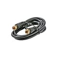 STEREN® 25 Coaxial Patch Cable; Black