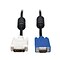 Tripp Lite 6 DVI-A Male to HD-15 Male VGA Cable; Black