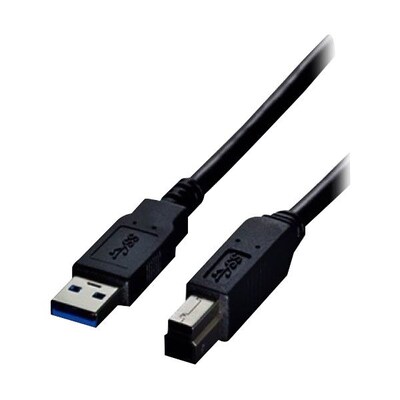 Comprehensive® Standard Series 10' USB 3.0 A/B Male USB Cable; Black