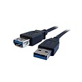 Comprehensive® Standard Series 6 USB 3.0 A Male to A Female USB Cable; Black