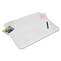 Artistic Krystal View Microban Vinyl Desk Pad, 12 x 17, Frosted White (60740MS)