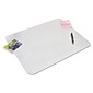 Artistic Krystal View Microban Vinyl Desk Pad, 12" x 17", Frosted White (60740MS)