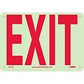 Information Signs; Exit, 7X10, Glow Rigid