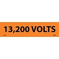 Electrical Markers; 13,200 Volts, 2.25X9, Adhesive Vinyl, 25/Pk