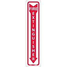 Notice Signs; Fire Extinguisher, 18X4, .040 Aluminum