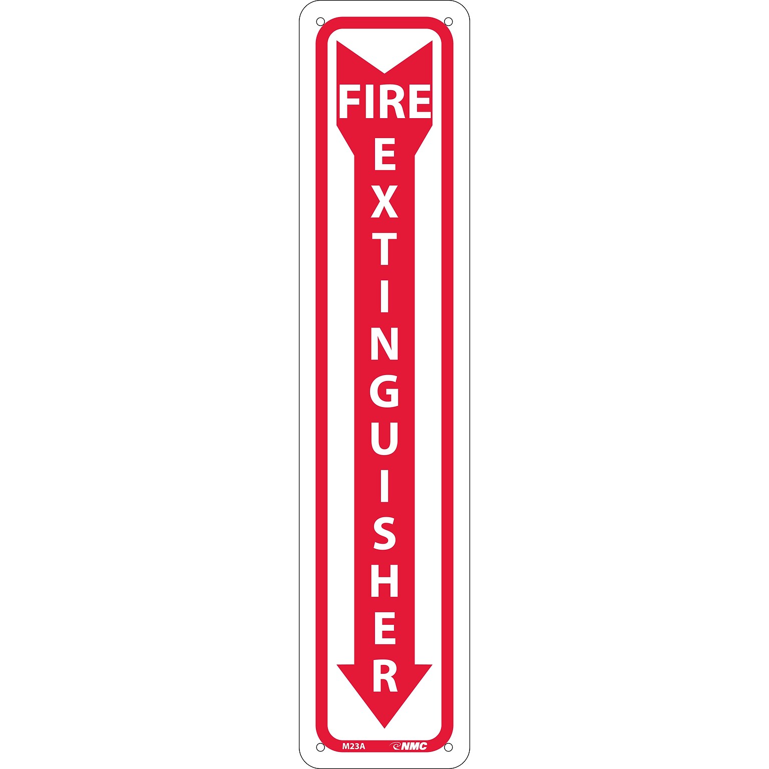 Notice Signs; Fire Extinguisher, 18X4, .040 Aluminum
