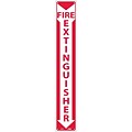 Notice Signs; Fire Extinguisher, 24X4, Rigid Plastic