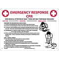 Notice Signs; Cpr Emergency Response, 10X14, Rigid Plastic