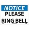 Notice Labels; Please Ring Bell, 10 x 14, Adhesive Vinyl