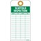 Accident Prevention Tags; Scaffold Inspection, 6 x 3, Unrip Vinyl, 25/Pack W/ Grommet