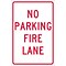 National Marker Reflective No Parking Fire Lane Parking Sign, 18 x 12, Aluminum (TM3G)