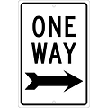 Directional Signs; One Way (With Right Arrow), 18X12, .063 Aluminum