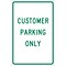 National Marker Reflective Customer Parking Only Parking Sign, 18 x 12, Aluminum (TM51G)