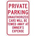 National Marker Reflective Private Parking Unauthorized Cars Will Be Towed Away At Owners Expense